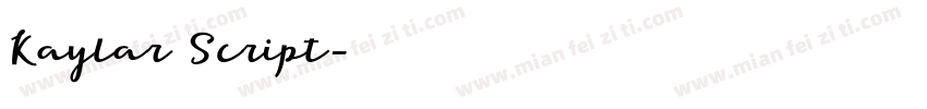 Kaylar Script字体转换